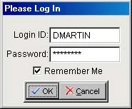 Example of FoxPro login form
